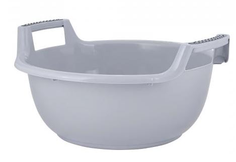 Таз Plast Team 9л круглый 380х370х190 мм серый шторм